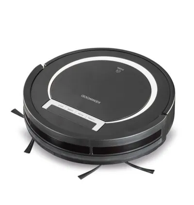 Kenwood Smart Robot Vacuum Cleaner 2-in-1 Vacuuming Smart Drop Proof Technology Virtual Wall Ideal for Pet Hair Hard Floor and Carpet 0.5 Suction Power super silent 65 VRP10.000BK