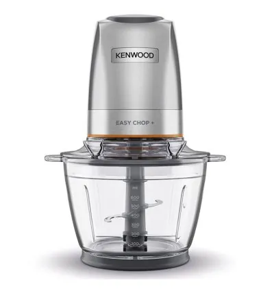 Kenwood Chopper 500W Electric Food Chopper With 600ML Bowl Quad Blade System Stainless Steel Control System Ice Chopper Glass Bowl CHP62.400SI