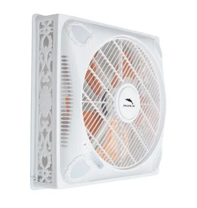 Dolphin Surface Ceiling Fan 18'' 100W 60x60 3 Speeds 4 LED Lights 6HR Timer ME-1825
