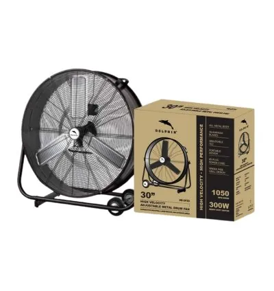 Dolphin Metal Drum Fan 30'' 300W 1050RPM High Velocity High Performance ME-DF30