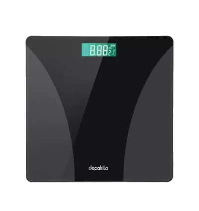 Decakila Bathroom Scale 2.5-180KG Scale for Body Weight Weighing Professional Clear LED Display and Step-On KMTT038W