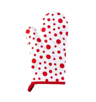 Decakila Cotton Oven Mitts 3 Layer Thickened Oven Gloves Cotton-Linen Thermal Insulation Silicone Oven Mitts Thick for Safe Cooking Baking KMTT055R