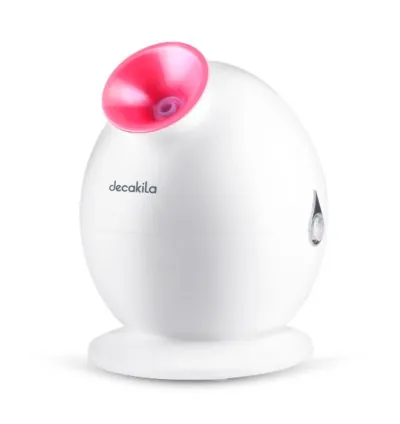 Decakila Facial Steamer 280W One-Touch Operation PTC Ceramic Heater is Used Removable Water Tank Anti-Slip Foot Design KEFS001W