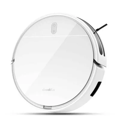 Decakila Robotic Vacuum Cleaner - 1300Pa Gyroscope Style Battery Operated Smart Sensor Protection Smart Quiet Robot Vacuum Mop Gyro Navigation Tangle-free Suction DECABOT06