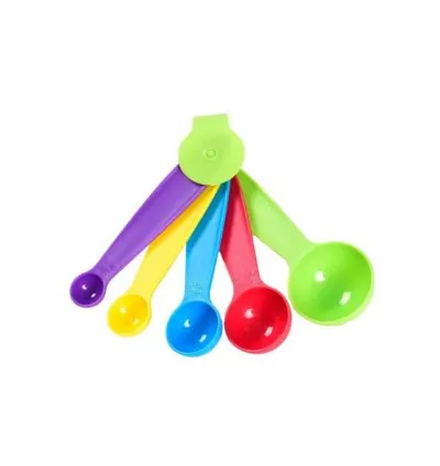 Decakila Measuring Spoon BPA Free 1.25 ml 2.5 ml 5 ml 7.5 ml and 15 ml Measure Liquid Oil and Baking Items for Kitchen KMTT070B