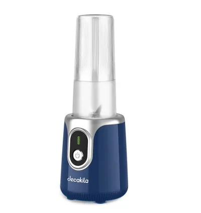 Decakila Portable Blender 120W 7.4V Cordless 500ML 2 Bladed Stainless Steel Blade Anti-Slip Handshake Design With 1 USB Charging Line KMJB022L