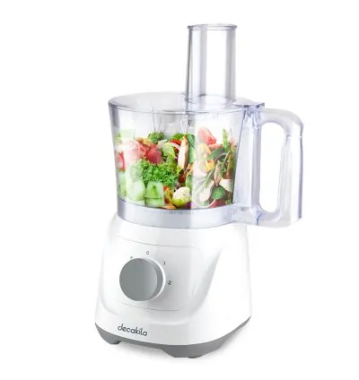 Decakila Food Processor Cordless 1.25L LED Display 250W Chopping Slicing & Cutting Stainless Steel Blades KEMG027B