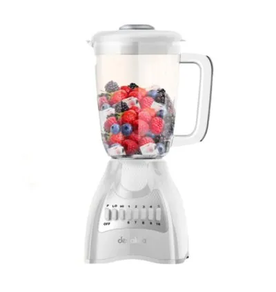 Decakila Blender 500W Capacity 1.5L Jug 2 Speed With Pulse SS Blade Mixer 4-Bladed Stainless Steel Blade KEJB044W