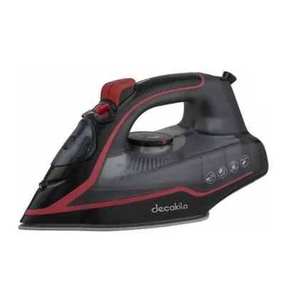 Decakila Steam Iron 2400W Water Tank Capacity 210ML Without Auto-off Function Steam Boost:0.8g/Shot Vertical Jet Steam Temp Control KEEN001W