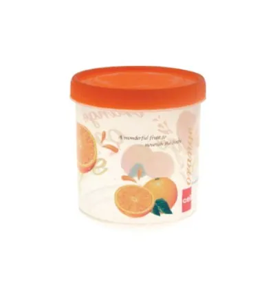 Cello Plastic Container Jar 1000ml Printed (Pack of 12)