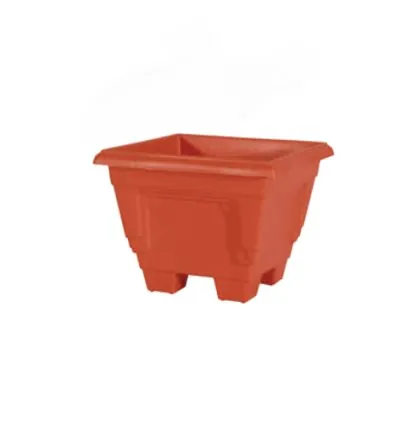Cello Square Planter 5 Multi-Color 175 x 175 x 138mm (Pack of 6)