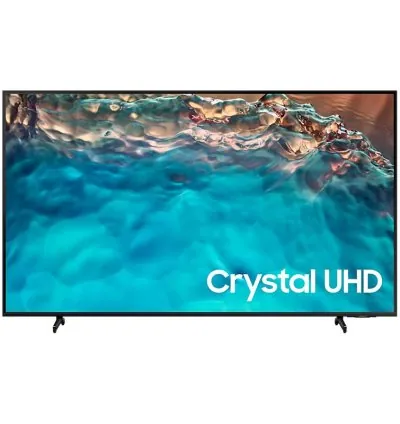Samsung 85" LED 4K Crystal UHD Smart TV with Air Slim Design, Smart Hub, HDR, Motion Xcelerator, OTS Lite, Solarcell Remote 85BU8000