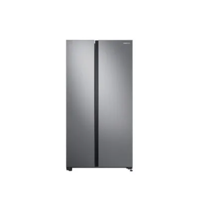 Samsung Refrigerator 655L with Sleek & Seamless Design, Digital Inverter, Side by Side Door, SpaceMax, FlexZone, DIT, Metal Cooling Silver RS62R5005M9