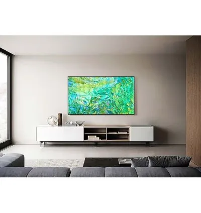 Samsung 85" Crystal UHD 4K Smart TV Series CU8000 with Air Slim Design, OTS Lite, Smart Hub, Q-Symphony, Motion Xcelerator, SolarCell Remote 85CU8000