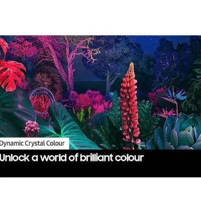 Samsung 85" Crystal UHD 4K Smart TV Series CU8000 with Air Slim Design, OTS Lite, Smart Hub, Q-Symphony, Motion Xcelerator, SolarCell Remote 85CU8000