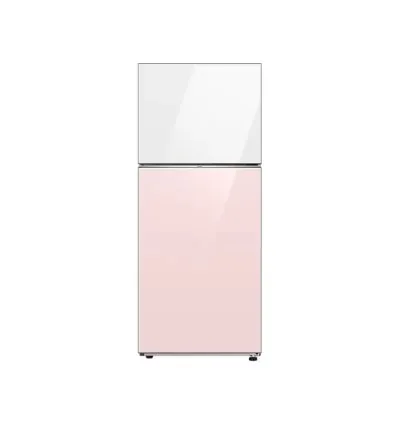 Samsung Refrigerator 393L Double Door Top Freezer Bespoke, SmartThings AI Energy Mode, Spacemax White/Pink RT38CB66218CUT