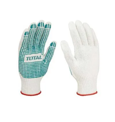 Total Knitted and PVC Dot Gloves Pair XL TSP11102