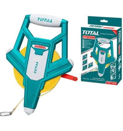 Total Fiber Glass Measuring Tape 50m x 12.5mm TMTF12506