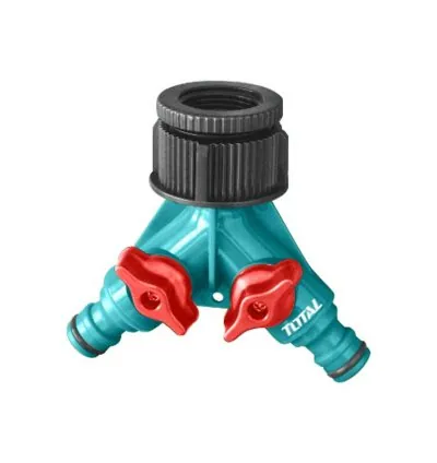 Total Garden Water Hose 2 Way Connector Plastic THHC1202