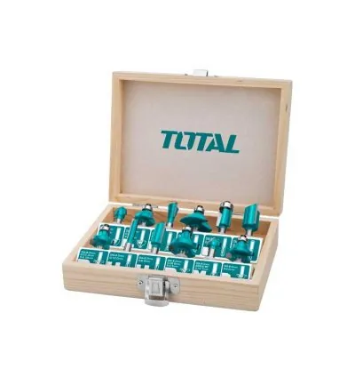 Total Router Bit Set 12mm 12pcs TACSR2121