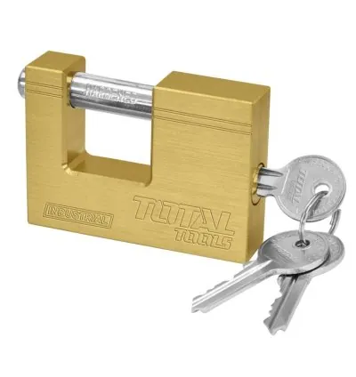 Total Brass Block Padlock 70mm Heavy Duty TLK32703