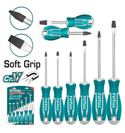 Total Screw Driver 8pcs Set THT250608