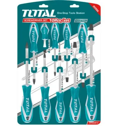 Total Screwdriver Set 10pcs THT250610