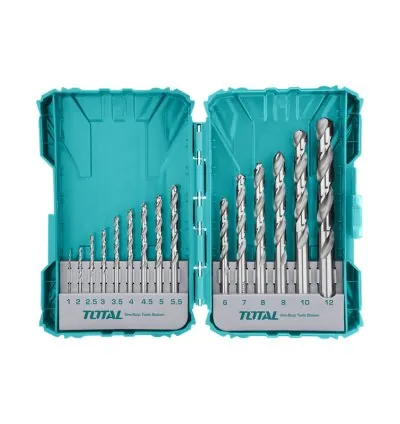 Total M2 HSS Drill Bit Set 15 Pcs TACSDL51502