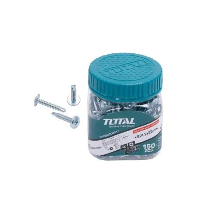 Total Self Drilling Screw 4.2x25mm 150pcs WJSS4202511