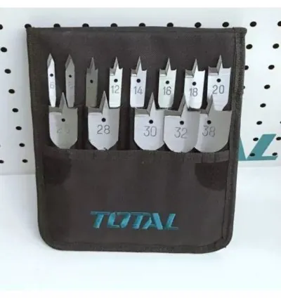 Total Drill Bit Set Flat Wood 13pcs TACSD70131