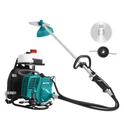 Total Gasoline Grass Trimmer & Bush Cutter 0.81KW/30.5cc Petrol Powered with Two Stroke Motor TP31261-2