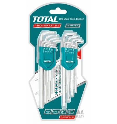 Total Hex Key and Torx Key Set 18pcs THT106KT0181