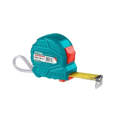Total Steel Measuring Tape with Double Button 5m x 19mm TMT126351