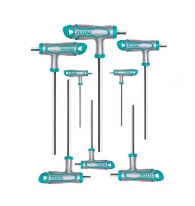 Total Hex Wrench & Allen Key Set T-handle 8pcs THHW8081