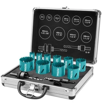 Total Hole Saw Set BI-Metal 12pcs TACSH1121