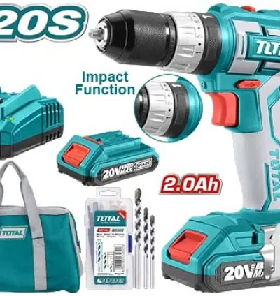 Total Impact Drill Machine Cordless Li-Ion 20V TIDLI2002