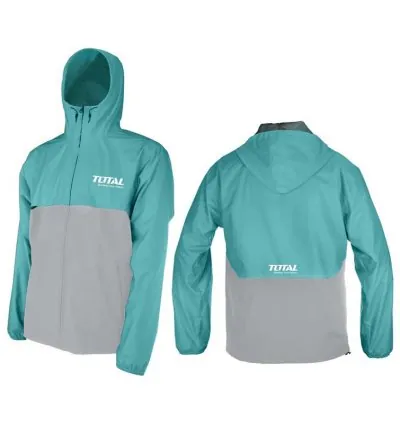 Total Rain Jacket Coated Polyster with Mesh Lining L/XL/XXL