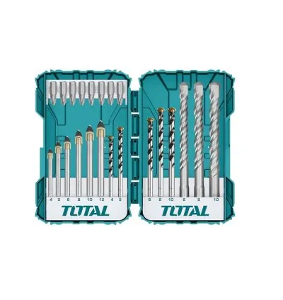 Total Drill Bits & Screwdriver Bits Set Pack of 22 TACSDL12201