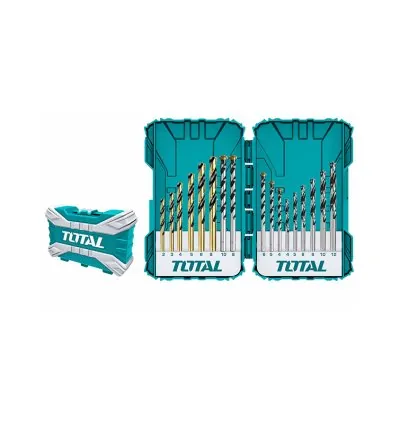 Total Drill Bit Set for Metal Concrete and Wood 16pcs TACSDL11601