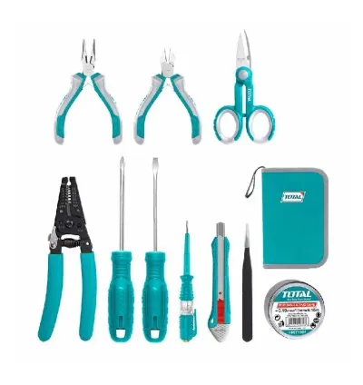 Total Tool Box Electricians Set 11pcs TKETS0111