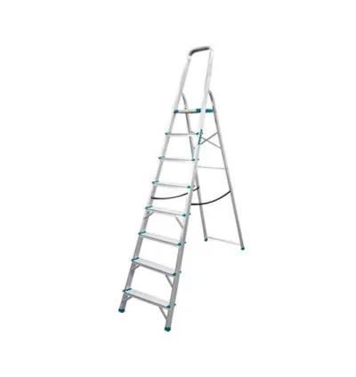 Total Household Ladder with 8 Steps, Aluminium Body THLAD06081