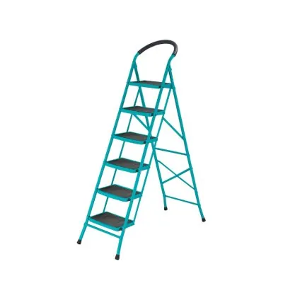 Total Steel Ladder 6 Steps 380x260mm Max Load 150Kg THLAD09061