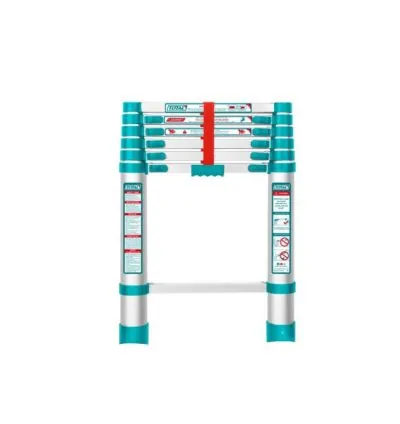Total Telescopic Ladder with 6 Steps, Aluminium Body, Easy Carry THLAD08061