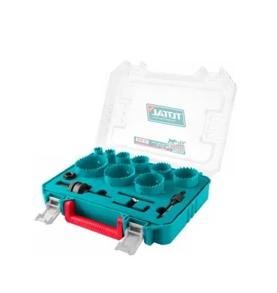 Total HSS M3 Bi-metal Hole Saw Set TACSH0132 (Pack of 13pcs)