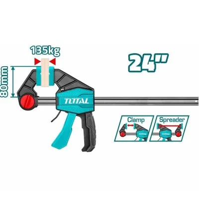 Total Quick Bar/F Clamp 80 x 600mm THT1346802