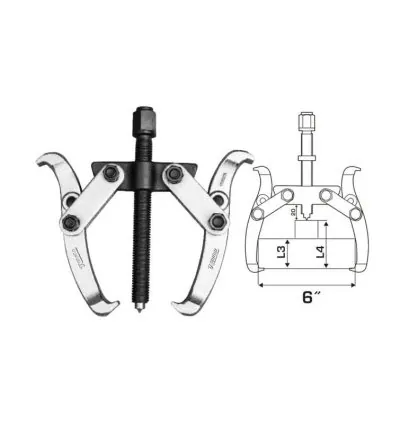 Total Gear Puller 2 Jaws 6" THTGP266