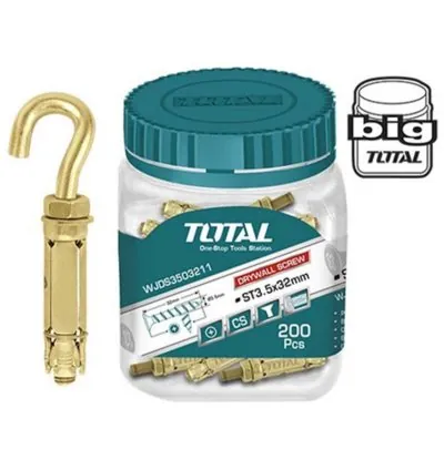 Total Raw Bolt Anchor With Hook M8 8pcs WJHA0809531