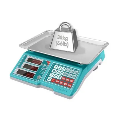 Total Electronic Scale Cordless Lithium Ion 30kg TES1201