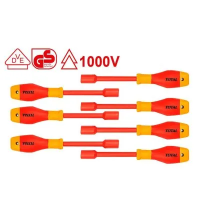 Total Screw Driver Nut 7pcs Set Insulated THKISD0701