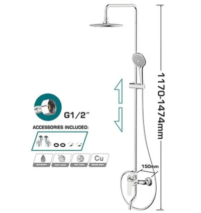Total Shower Mixer Set TSLBM513681